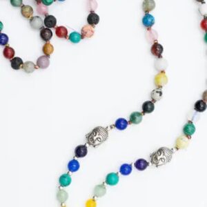 collier mala tibétain 7 chakras en pierres naturelles, collier, mala, collier mala, mala tibétain, 7 chakras, collier 7 chakras, mala 7 chakras, collier en pierres naturelles, mala en pierres naturelles