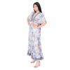 Robe bohème d'été en soie indienne bleu - Décolleté dos, robe femme, robe soie, robe été, robe soie été, robe bleu, robe été décolleté, robe décolleté dos, robe bretelles soie, robe boheme, robe boheme été, robe boheme ibiza, robe ibiza, robe boheme soie, robe kimono, robe kimono soie, robe kimono soie femme