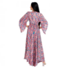 robe femme, robe soie, robe été, robe soie été, robe rose, robe été décolleté, robe décolleté dos, robe bretelles soie, robe boheme, robe boheme été, robe boheme ibiza, robe ibiza, robe boheme soie, robe kimono, robe kimono soie, robe kimono soie femme, Robe longue bohème d'été en soie indienne Ibiza - Rose/Orange/Noir, robe ibiza, robe boheme ibiza, robe boheme, robe ibiza soie